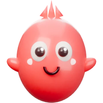 Ruby, the red Glowble with a crest